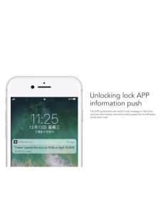 Incuietoare inteligenta Sherlock S2, aplicatie iOS/ Android, chei virtuale Bluetooth,Touch, dreapta, Negru
