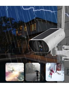 Camera supraveghere PRO, Panou solar, Full HD 2MP, Wireless, iOS si Android, Waterproof IP66, fara acumulatori