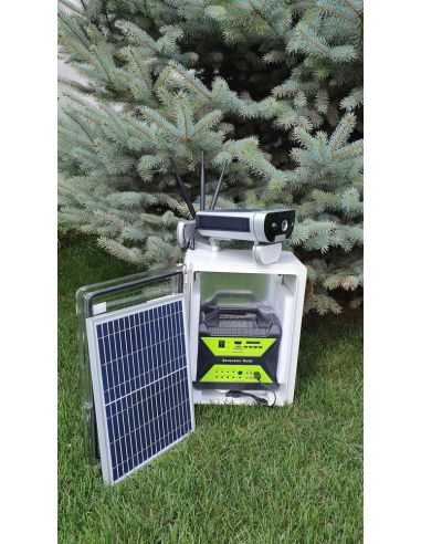 Kit solar Qsmart Ultra, Panou solar 30W, Acumulator 17Ah, Router 4G