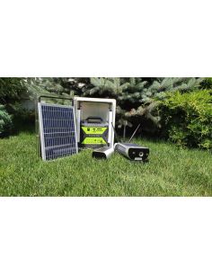 Kit solar Qsmart Ultra, Panou solar 30W, Acumulator 17Ah, Router 4G