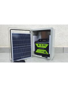Kit solar Qsmart PRO, Panou solar 30W, Acumulator 17Ah, Router GSM