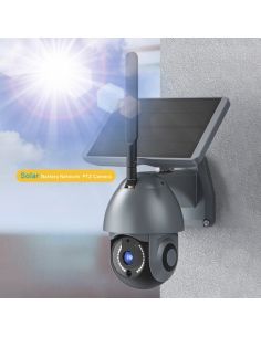 Camera Ultra PTZ, Supraveghere Smart, Incarcare solara, 12000mAh, iOS/ Android, 90 / 355˚, microfon, difuzor, alarma, IR 50m