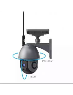 Camera supraveghere Qsmart Ultra PTZ, solara, 12000mAh, iOS/ Android, 90 / 355˚, IR 50m