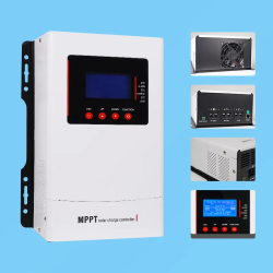 Controler solar 30A Off-Grid, Tehnologie MPPT, Regulator smart, Eficienta 99%, 12V- 48V, Max 1560W, direct port USB, Ecran LCD