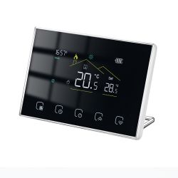 Termostat Q8000, Termostat smart, Wireless, Wifi, incalzire pardoseala sau radiatoare, Control prin Smart Life, LCD, 6 programe