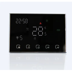 Termostat Q8000L, Termostat smart, Wireless, Wifi, incalzire pardoseala sau radiatoare, Smart Life, 6 programe, Negru