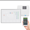 Termostat Incalzire Pardoseala Q8000, Termostat Smart, Termostat Wireless, Wifi, 6 programe, Ecran LCD, Comenzi tactile, Alb