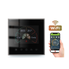 Termostat inteligent Q2000 cu fir, Monitorizare smart temperatura, Aplicatie iOS/ Android, Ecran color, Sticla, Comenzi tactile
