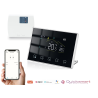 Termostat Q8000, Termostat smart, Wireless, Wifi, incalzire pardoseala sau radiatoare, Control prin Smart Life, LCD, 6 programe