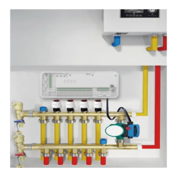 Central unit Q20, Controller for underfloor heating and radiators through distributor, 8 zones