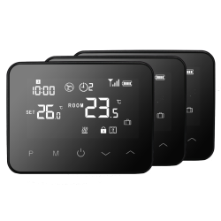 Termostat Incalzire Pardoseala Q20- termostat suplimentar pentru Kit Automatizare incalzire Q20, Negru