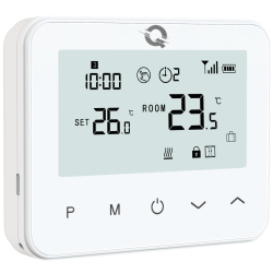 Termostat Incalzire Pardoseala Q20- termostat suplimentar pentru Kit Automatizare incalzire Q20, Alb