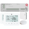 Q20 smart automation kit, Controller for underfloor heating, 8 zones, Full wireless, 4 Smart Wireless Thermostats, e-Hub