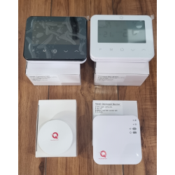 Kit Incalzire Pardoseala Wireless Q20, Automatizare Incalzire Pardoseala, Controller 2 zone, 2 Termostate Wireless, e-Hub
