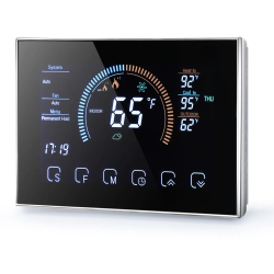 Smart thermostat Q8000HP, Heat pumps or AC, 24V, Smart temperature monitoring, iOS/ Android application, LCD screen