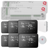 Kit Incalzire Pardoseala Wireless Q20, Automatizare Incalzire Pardoseala, Controller 2x8 zone, 6 Termostate, e-Hub, Smart